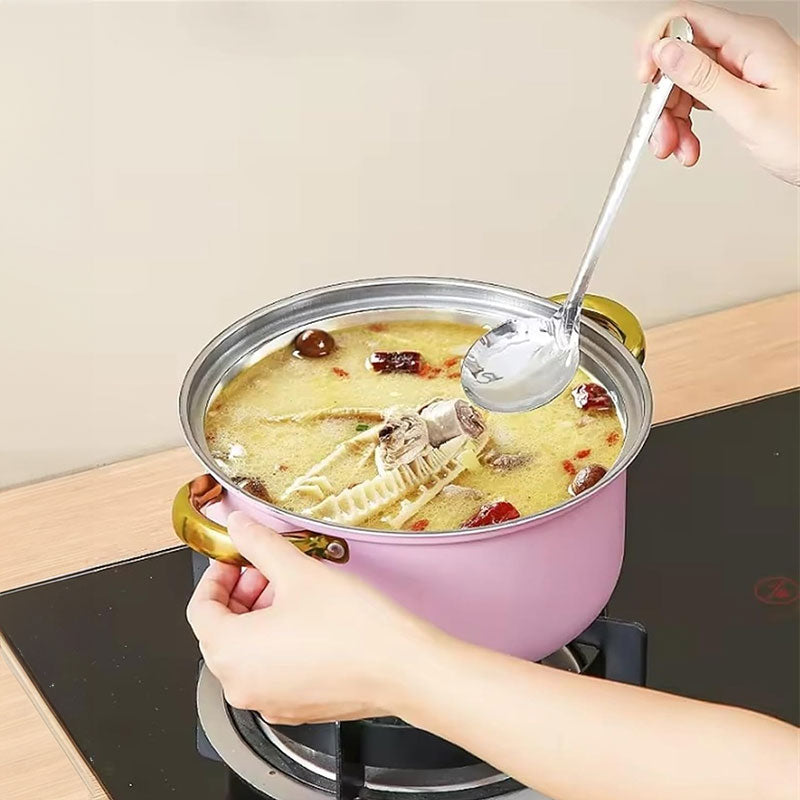Orange Stock Pot and 24cm Frying Pan Set
