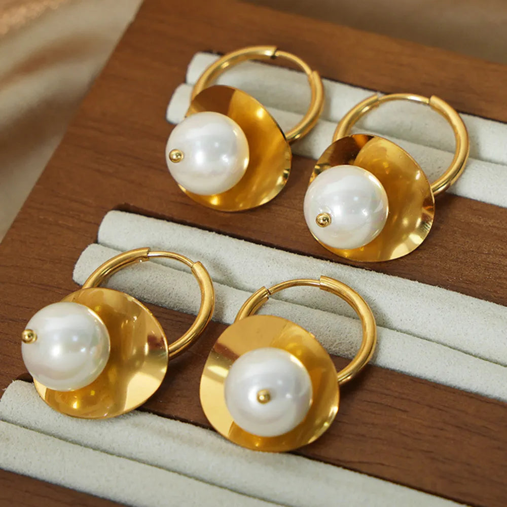 Dazzling 18K Gold-Plated Bead Dangle Earrings - Top-Rated Customer Favorite