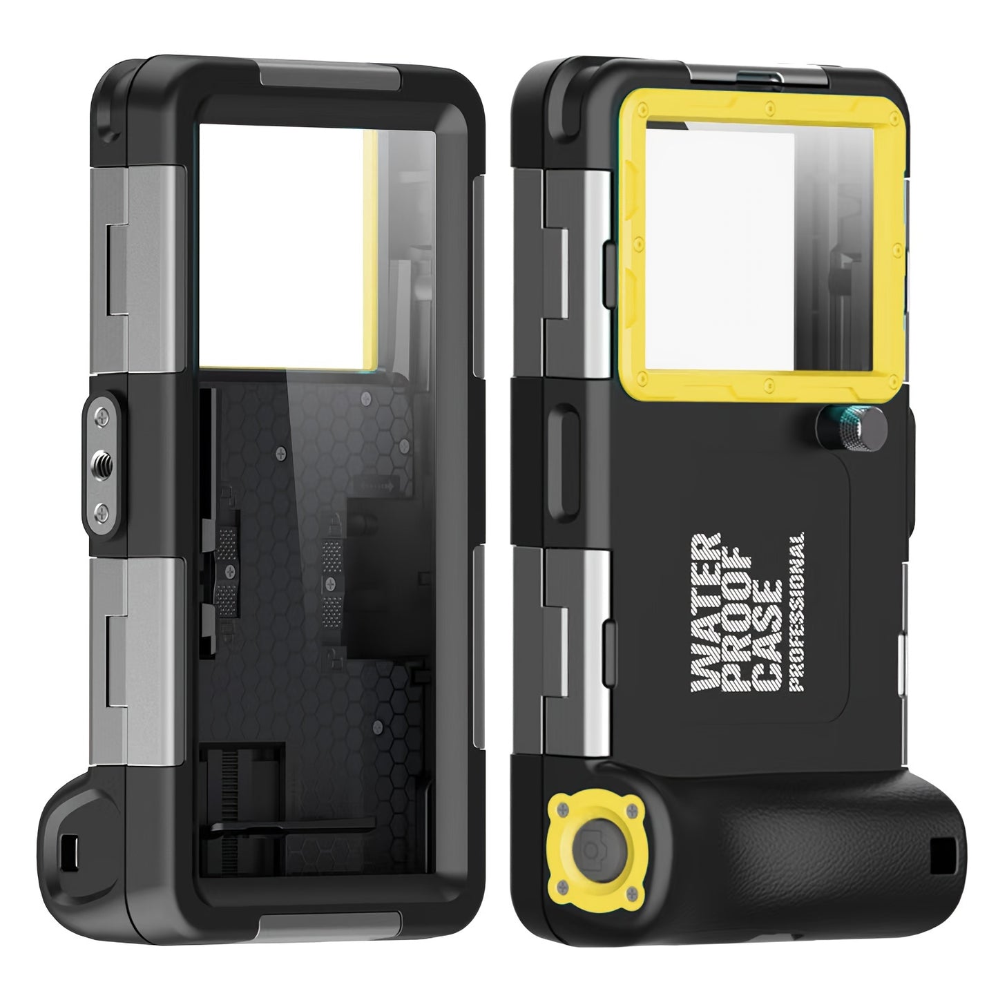 Up to 6.9 inches Waterproof Diving Case for Phones - Perfect for Swimming and Snorkeling - Compatible with iPhone 15, 14, 13, 12, 11, Pro Max, Plus, Samsung Galaxy Ultra and More - Protective Plastic Material