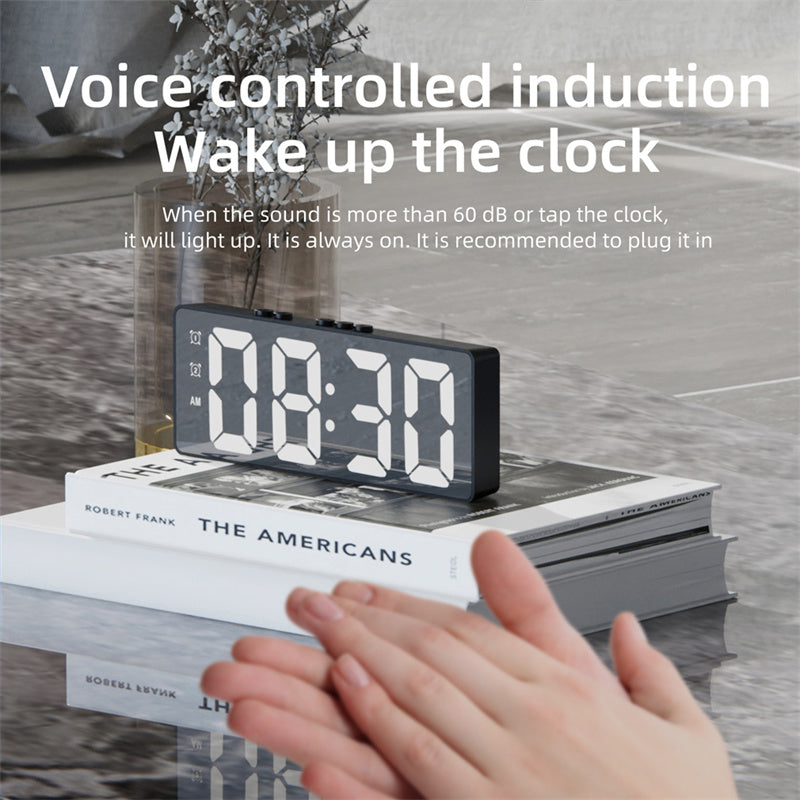 Dual-Purpose Digital Clock | Voice-Activated Temperature Clock - My Store