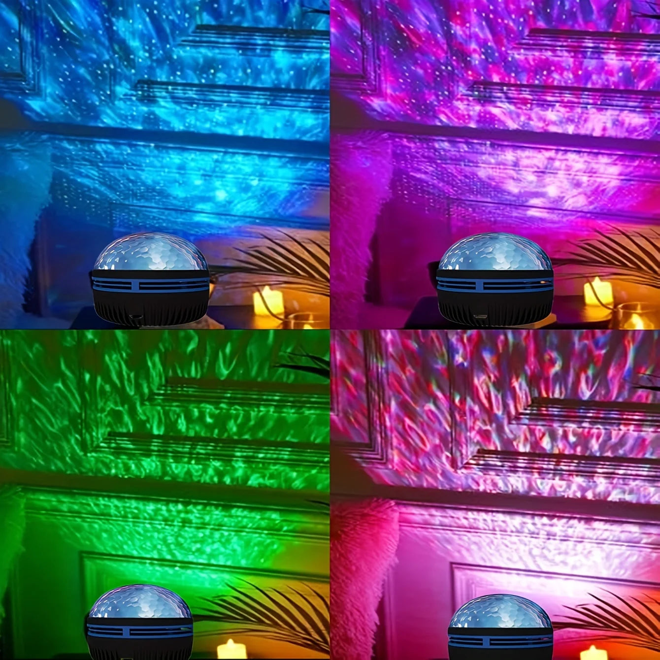 Starry Sky LED Projector Light - Remote Control Aurora Magic Ball for Home & Events