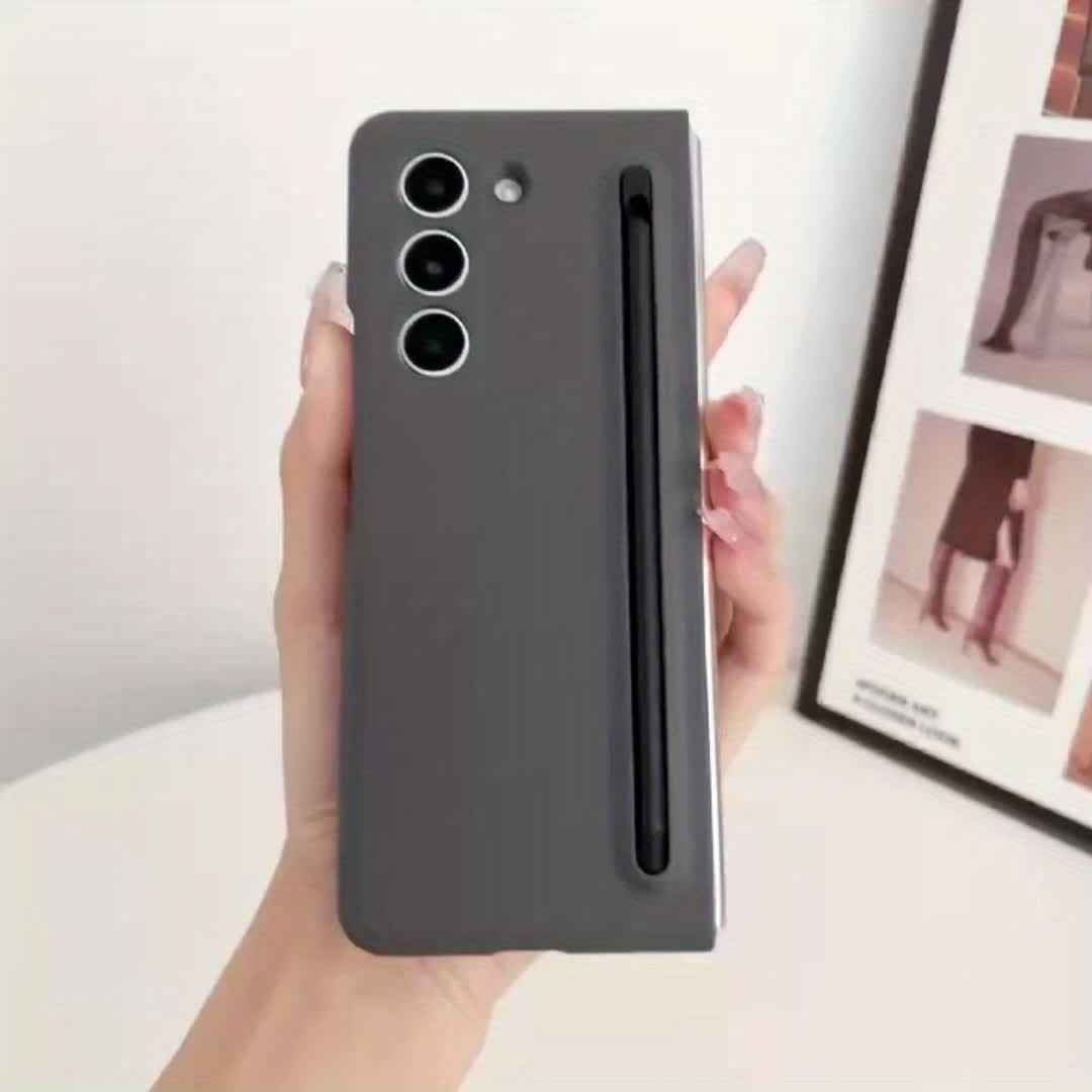 Suitable For Samsung Z Fold5 phone case with Spen Stylus Drop Proof for Samsung Galaxy Zfold 5 Slim folding case with built-in pen slot with stylus