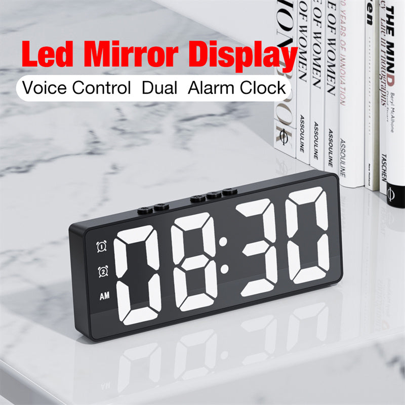 Dual-Purpose Digital Clock | Voice-Activated Temperature Clock - My Store