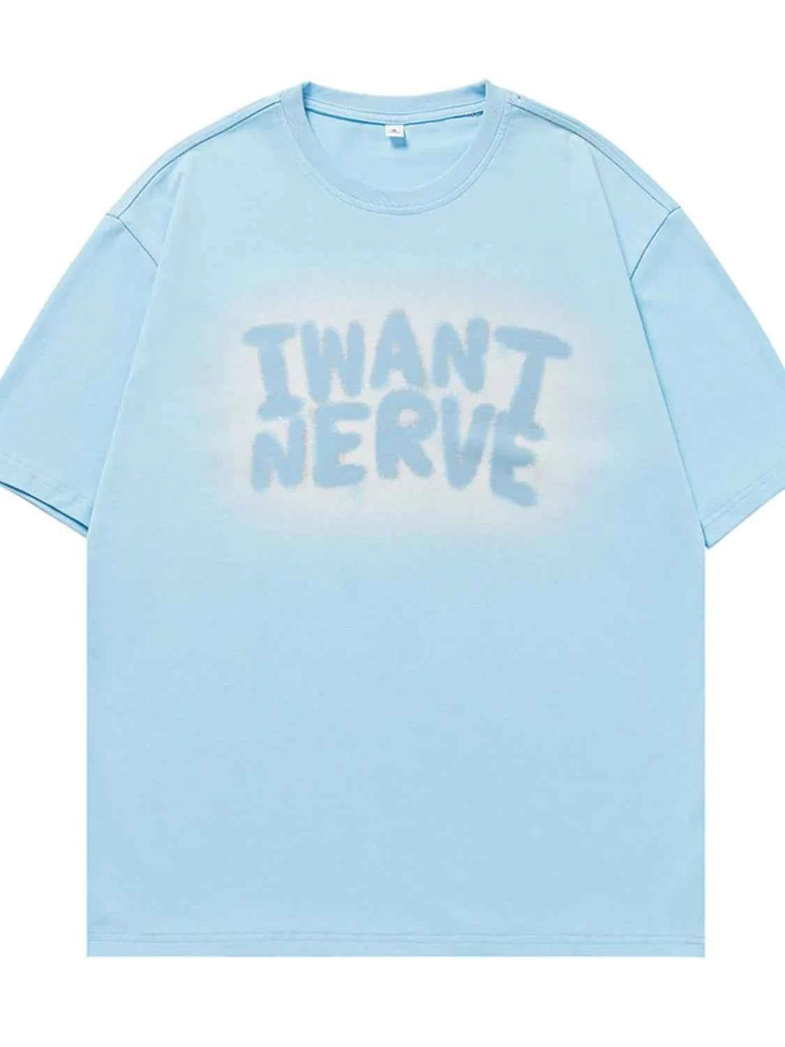 Men's Letter Round Neck Half Sleeve T-Shirt