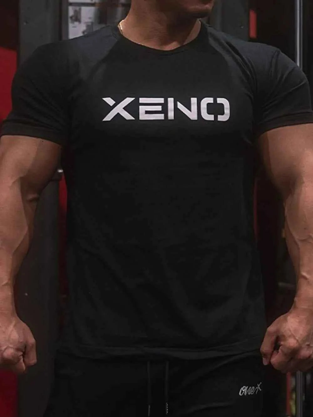 Men's Plus Size Round Neck Short Sleeve T-Shirt Black