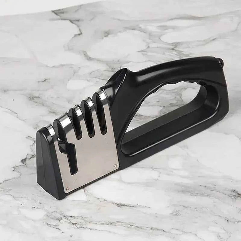 4 segment knife sharpener with ergonomic handle for easy and efficient knife sharpening