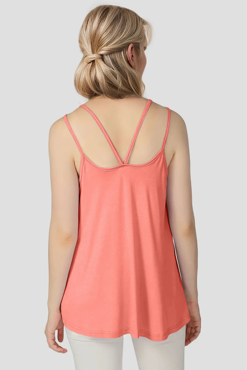 Double Spaghetti Strap Top in Sunny Yellow