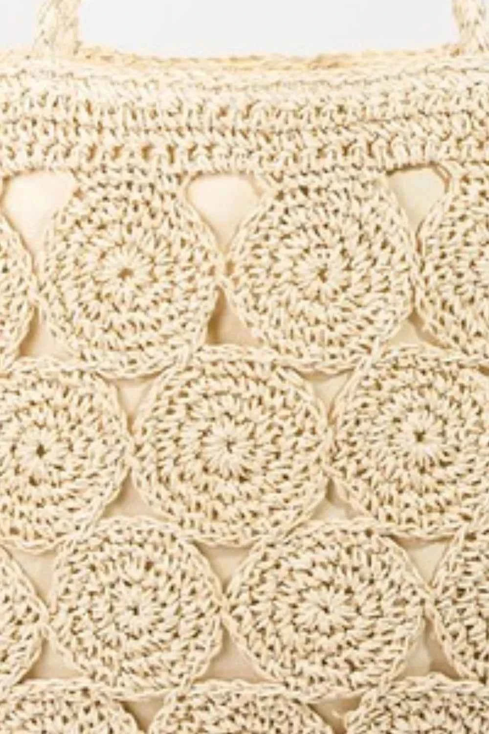 Fame Square Braided Pattern Tote Bag