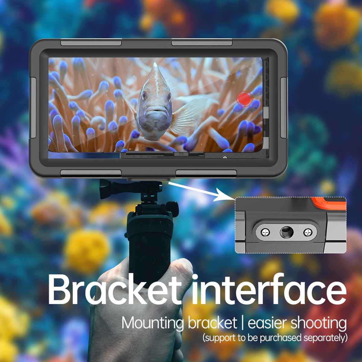 Up to 6.9 inches Waterproof Diving Case for Phones - Perfect for Swimming and Snorkeling - Compatible with iPhone 15, 14, 13, 12, 11, Pro Max, Plus, Samsung Galaxy Ultra and More - Protective Plastic Material