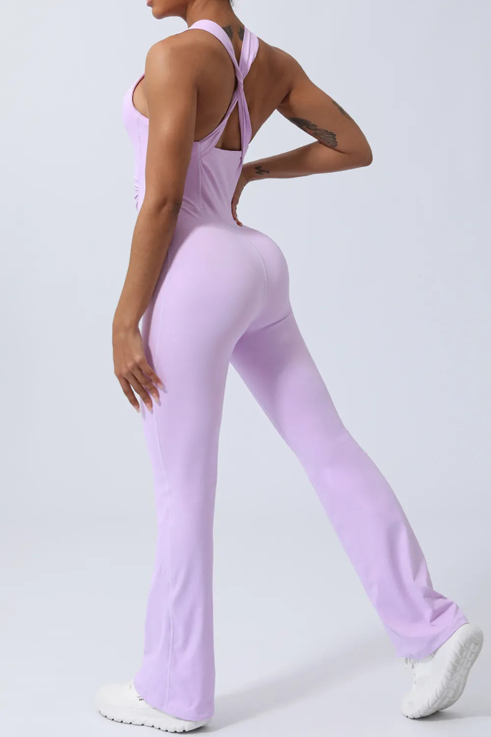 Signature Crisscross Wide Strap Sleeveless Jumpsuit