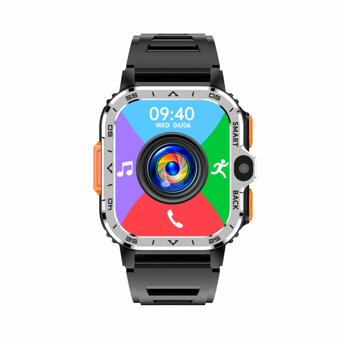 AP8 4G Smart Watch with Dual HD Cameras & Health Monitoring