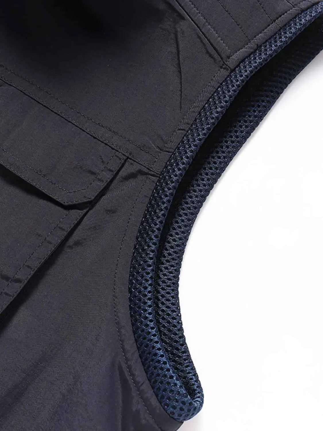 Men's Plus Size Zip Up Vest with Pockets