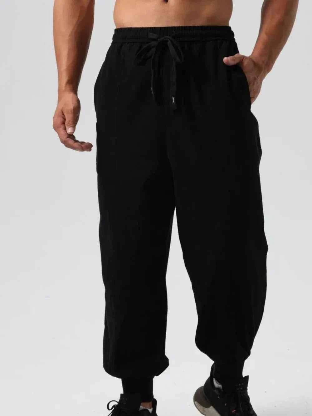 Men's Drawstring Joggers Black