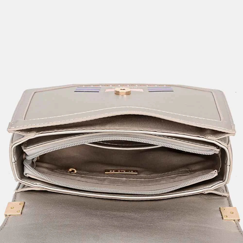 David Jones Geometric Print Crossbody Bag