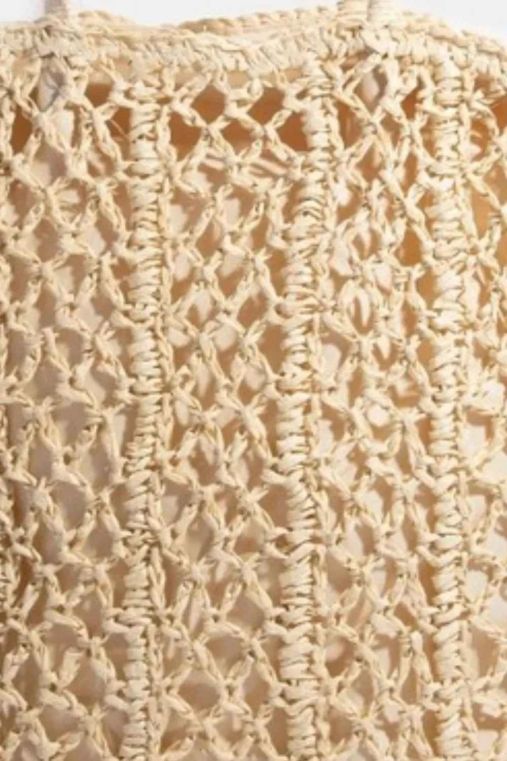 Fame Intricate Braided Tote Bag