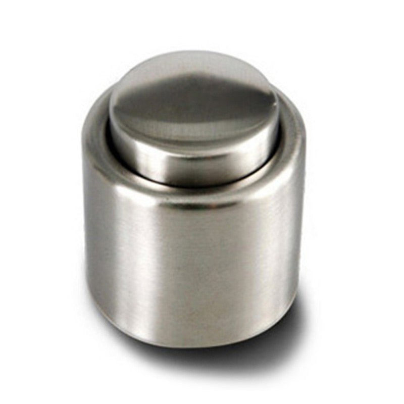 Stainless Steel Vacuum Wine Bottle Stopper - Premium Sealed Storage for Freshness