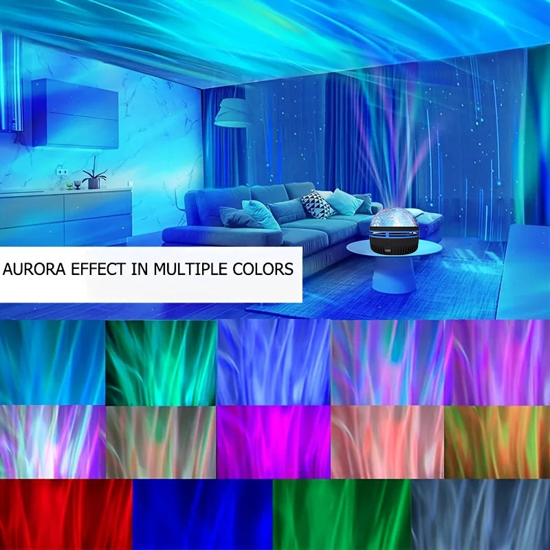 Starry Sky LED Projector Light - Remote Control Aurora Magic Ball for Home & Events