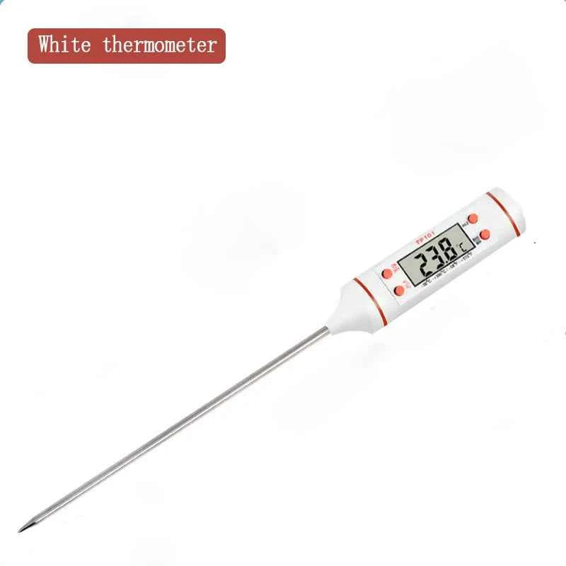 Digital Chef Pro Thermometer - Top-Rated Electronic Probe with Liquid Crystal Display WHITE