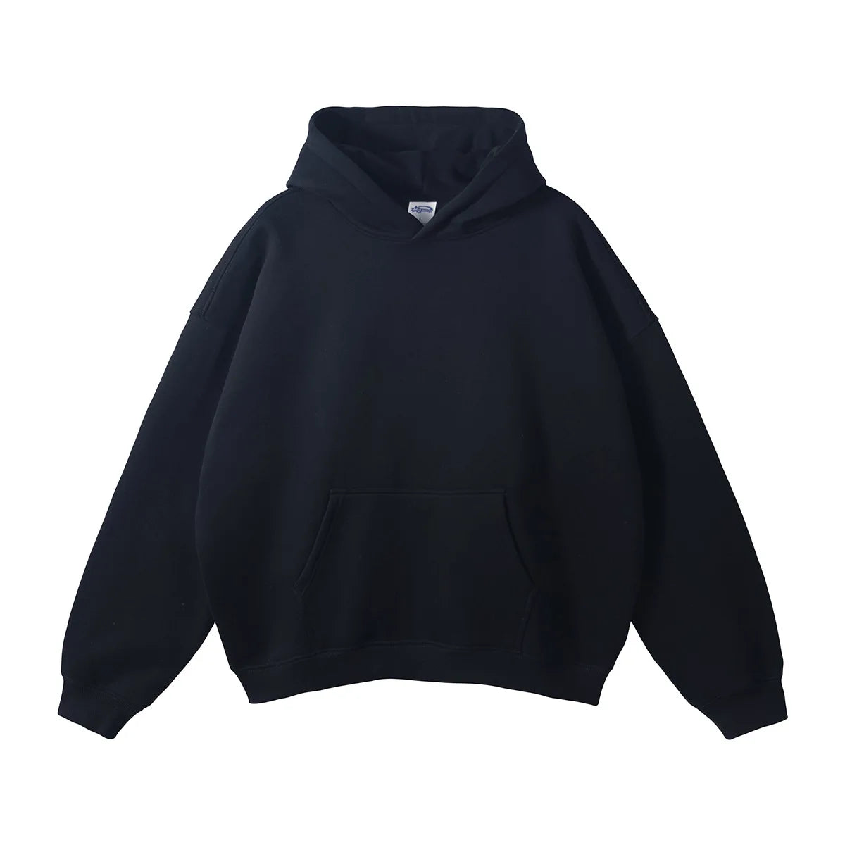 Loose fleece sweater black