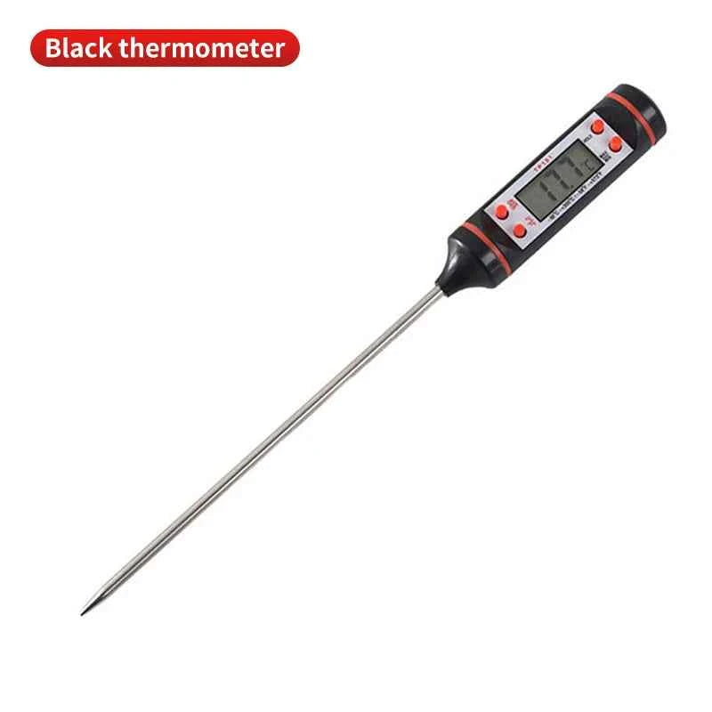 Digital Chef Pro Thermometer - Top-Rated Electronic Probe with Liquid Crystal Display Black