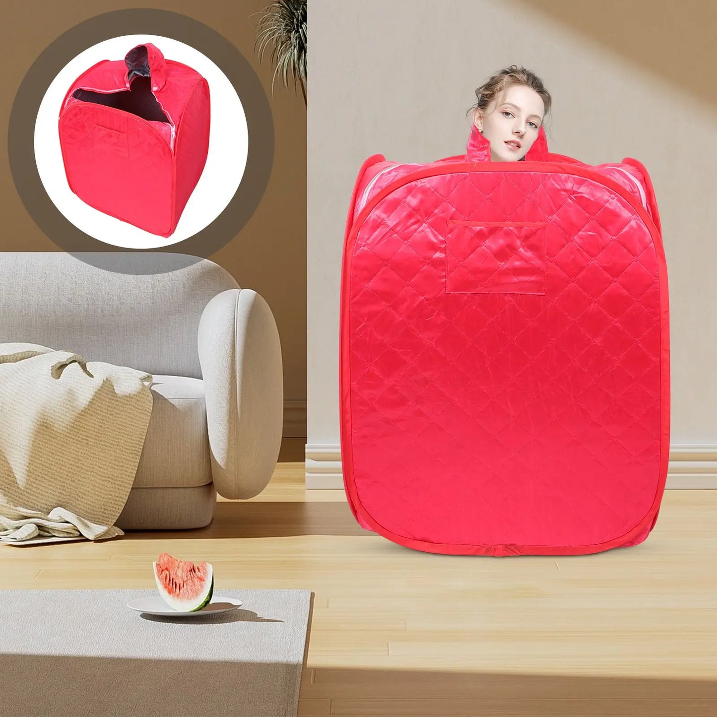 Folding Sauna Full Body Tent Portable Single Person Saunas Sweat Home Personal Spa Tents Steamer Pot at Home
