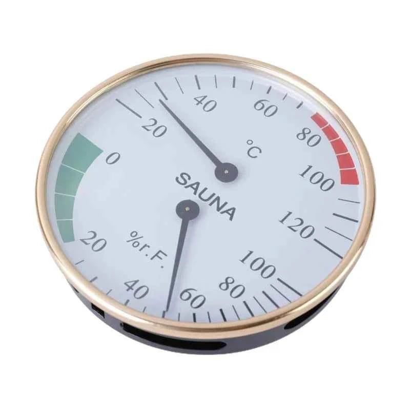 Sauna Room 2 In 1 Thermometer Hygrometer Indoor Humidity Temperature Meter Gauge For Bathroom Sweat Streamroom Hydrometer Pt m WHITE none