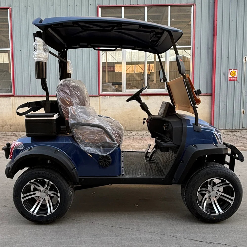 High-Performance 2-Seat Electric Golf Cart - Powerful 5000W Motor with Storage & Off-Road Capability