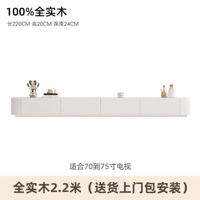 Modern Luxury Coffee Table Cabinet Combo - Space-Saving Living Room Furniture White 2 meters 2 sol