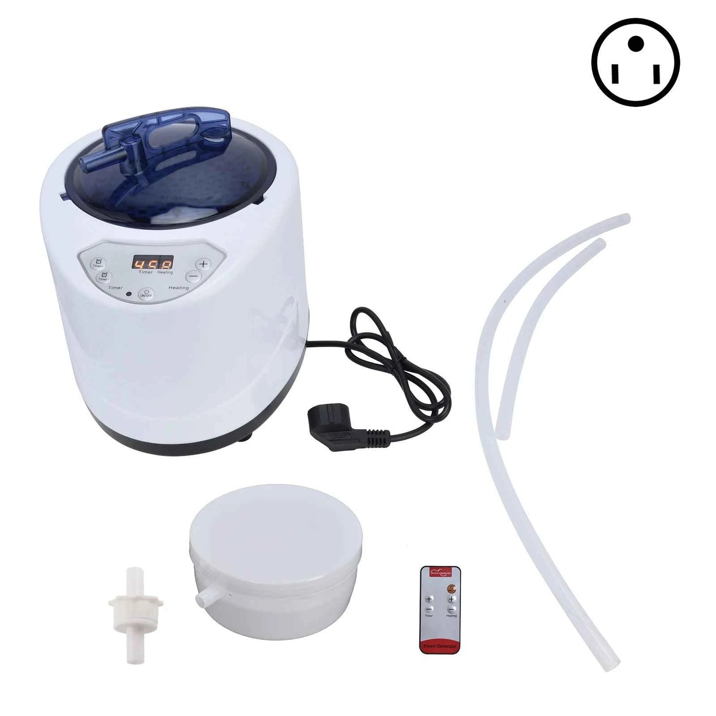 1000W Sauna Steamer Pot Machine Portable Sauna Steam Generator Fumigation Machine for Home Spa Supplies US Plug