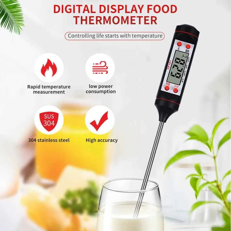Digital Chef Pro Thermometer - Top-Rated Electronic Probe with Liquid Crystal Display