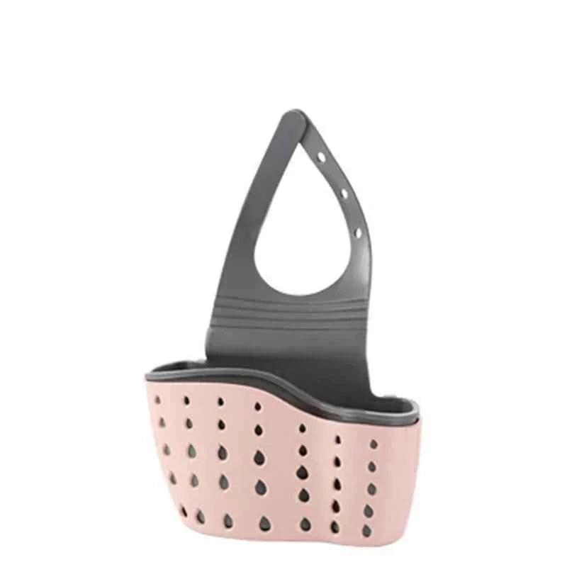 Kitchen Sink Bracket & Drainage Basket - Essential Kitchen Accessories Pink