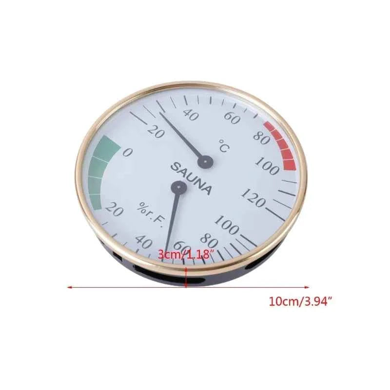 Sauna Room 2 In 1 Thermometer Hygrometer Indoor Humidity Temperature Meter Gauge For Bathroom Sweat Streamroom Hydrometer Pt m