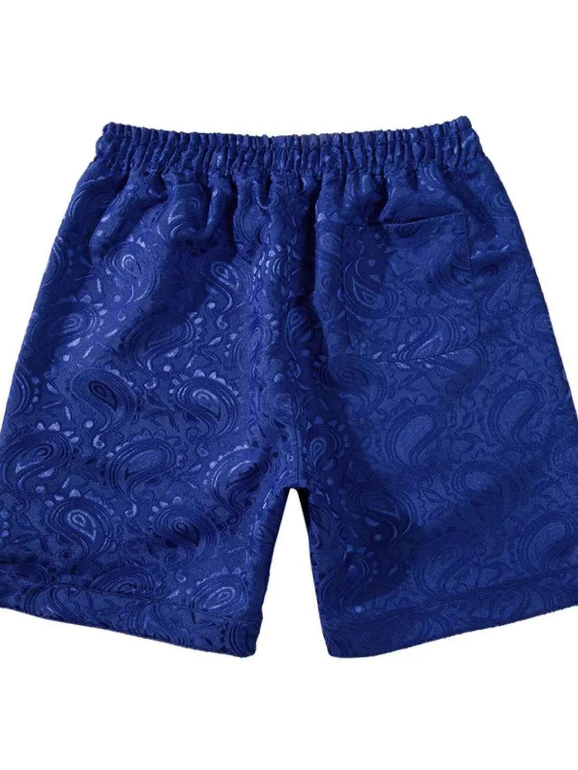 Men's Drawstring Printed Shorts