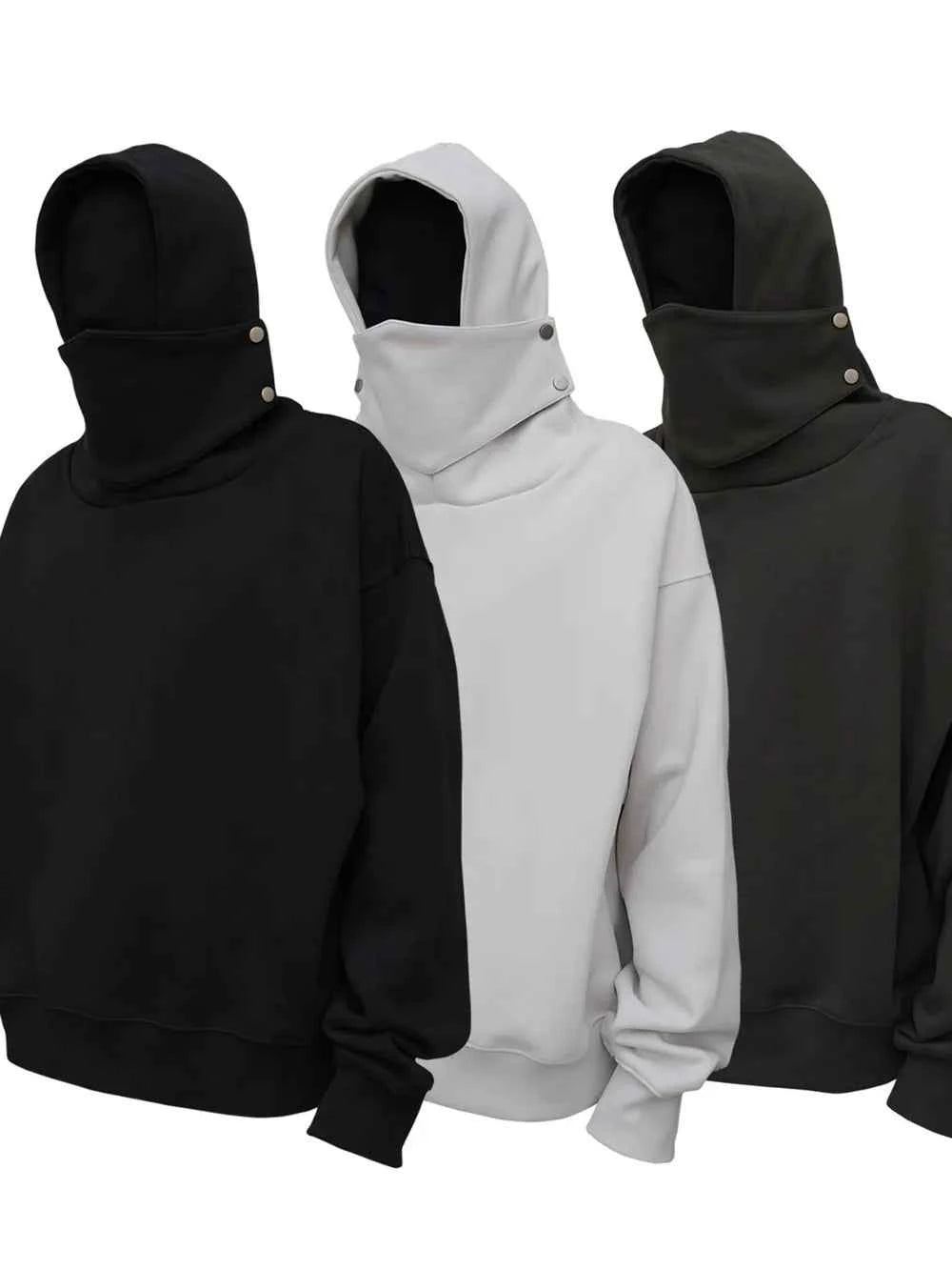 UltraLux Men's Top-Rated Long Sleeve Hoodie with Built-in Mask
