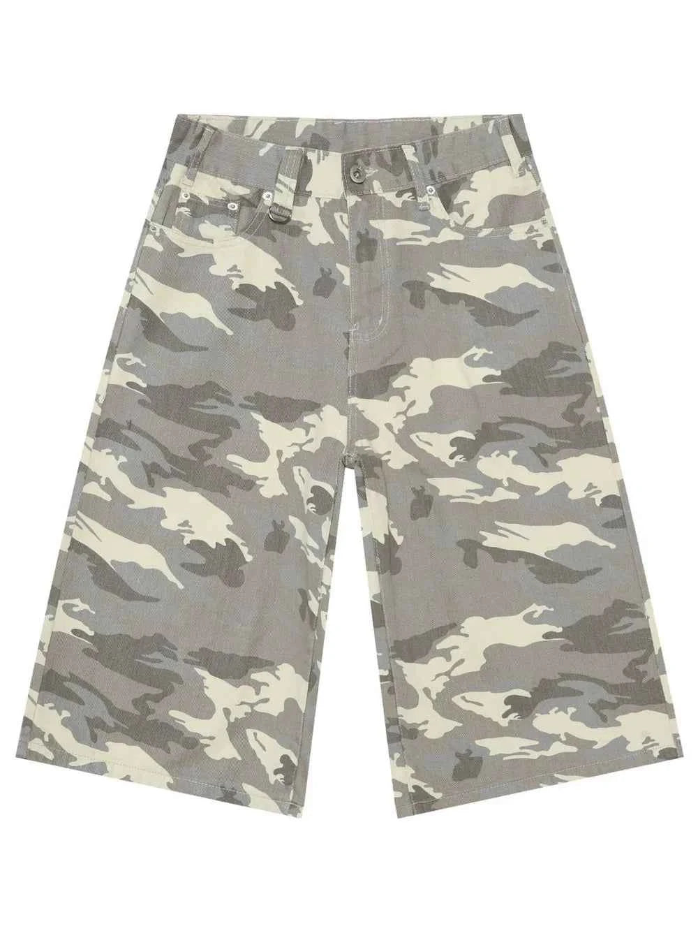 Signature Men's Wide Leg Denim Shorts Gray