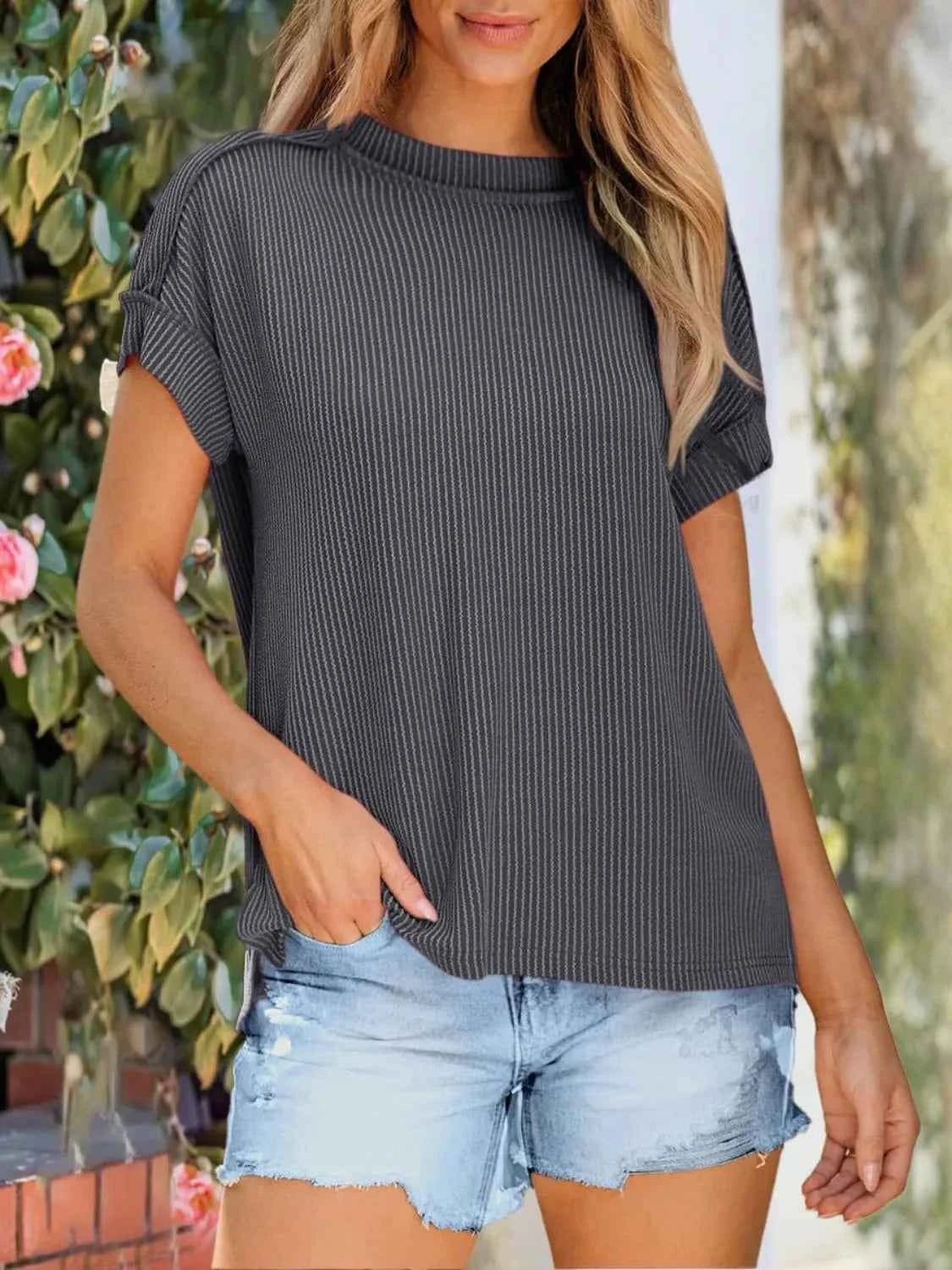 Round Neck Short Sleeve T-Shirt