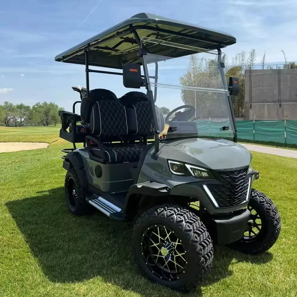 Affordable 4-Passenger Electric Golf Cart - Street Legal with Fuel-Efficient Gasoline Engine