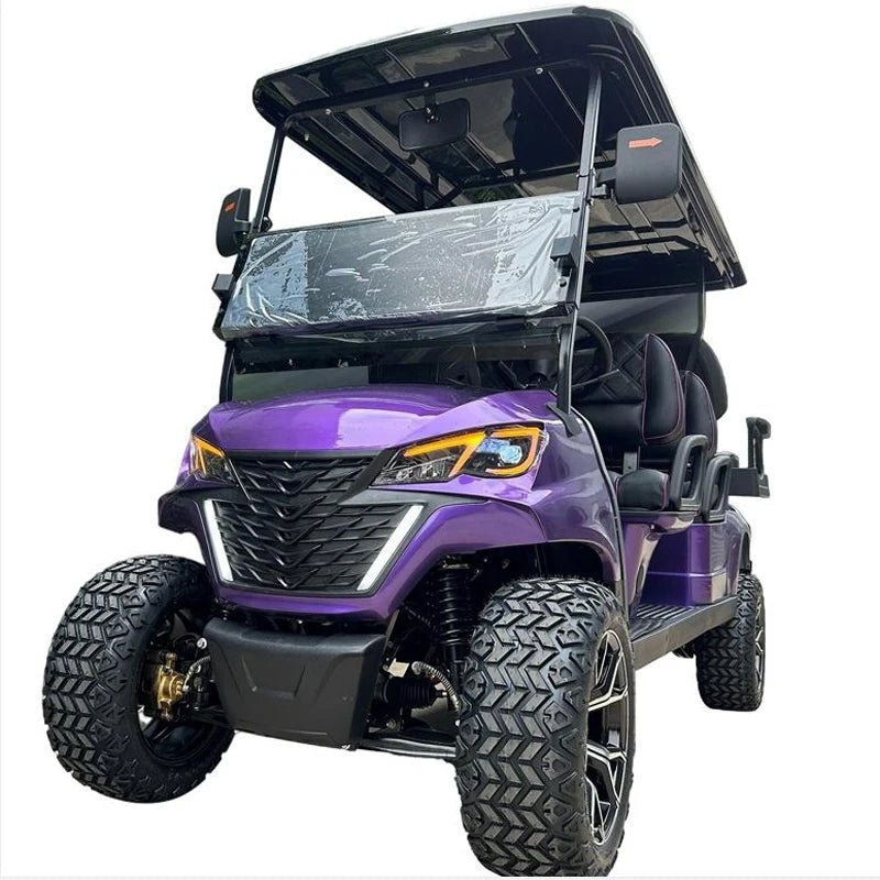 Affordable 4-Passenger Electric Golf Cart - Street Legal with Fuel-Efficient Gasoline Engine 4seat