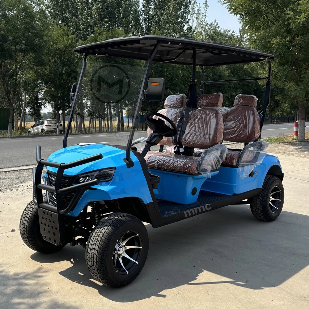 Affordable 4-Passenger Electric Golf Cart - Street Legal with Fuel-Efficient Gasoline Engine