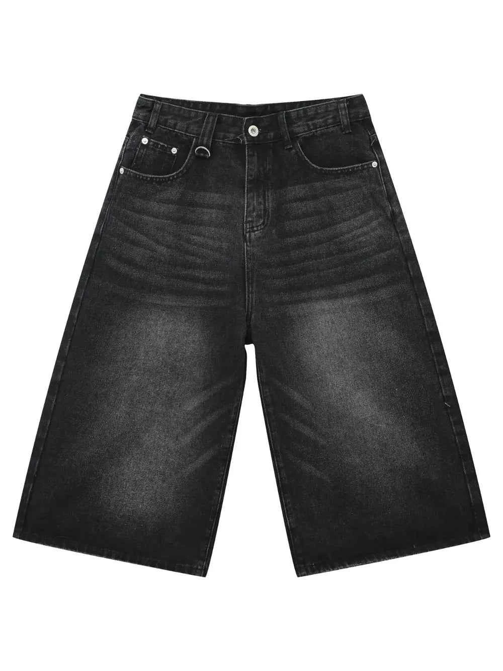 Men's Wide Leg Denim Shorts