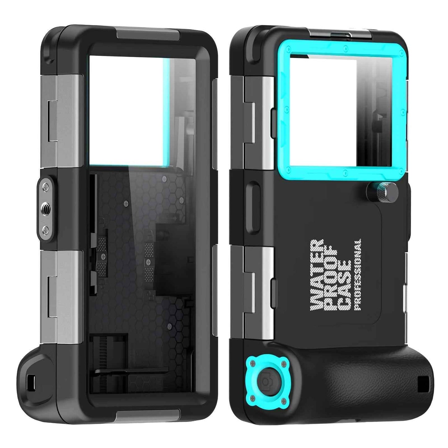 Up to 6.9 inches Waterproof Diving Case for Phones - Perfect for Swimming and Snorkeling - Compatible with iPhone 15, 14, 13, 12, 11, Pro Max, Plus, Samsung Galaxy Ultra and More - Protective Plastic Material