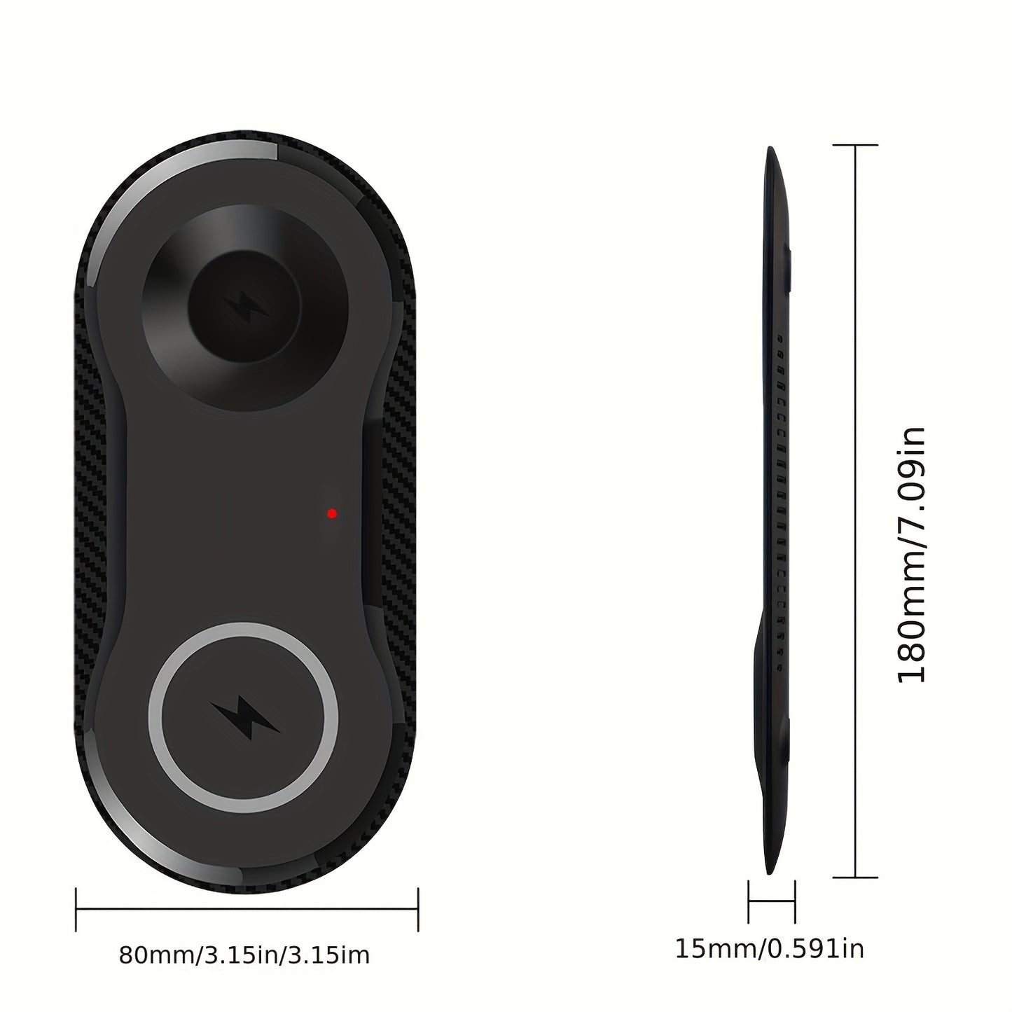 2-in-1 Fast Wireless Charger Mat - Dual Charging Pad for Galaxy Devices