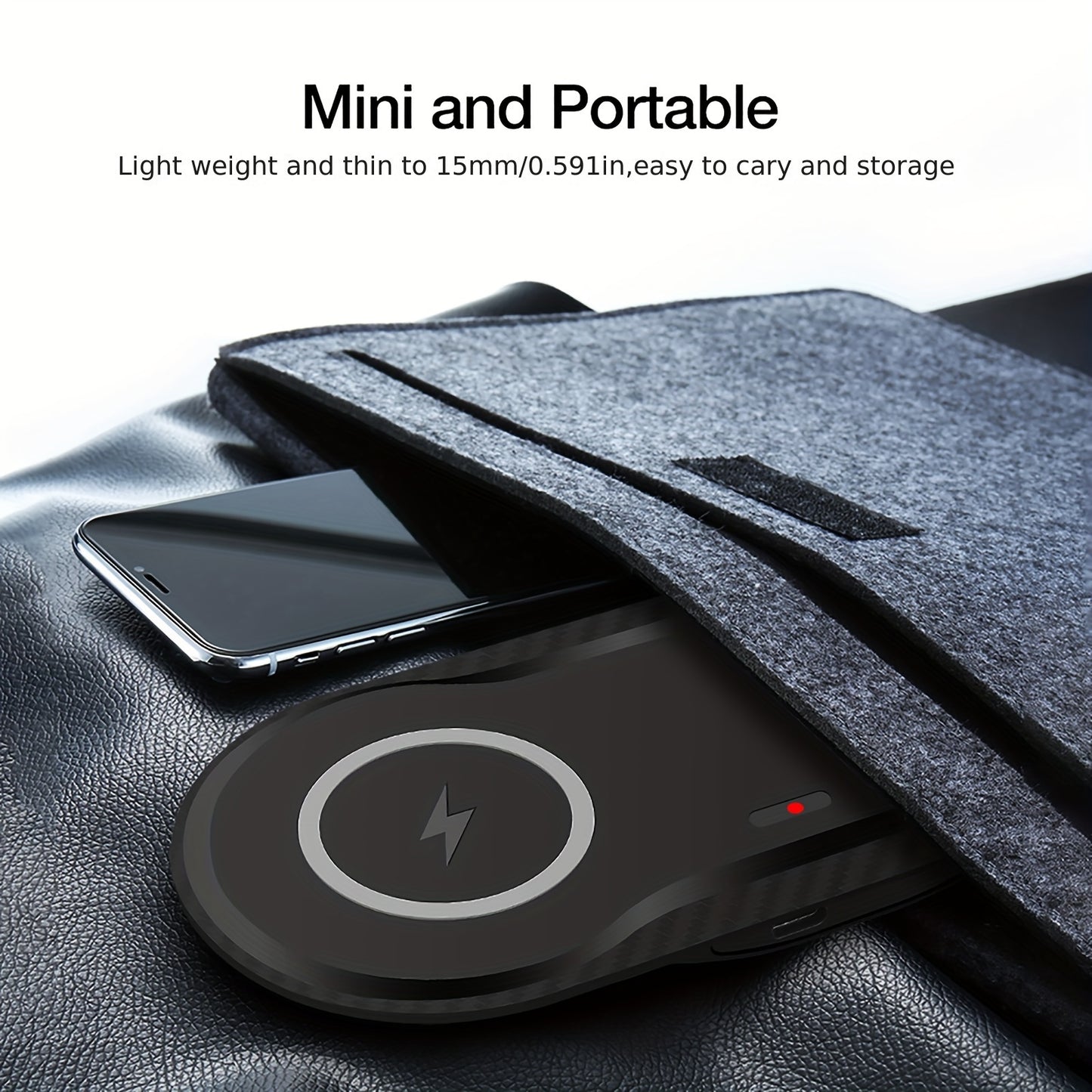 2-in-1 Fast Wireless Charger Mat - Dual Charging Pad for Galaxy Devices