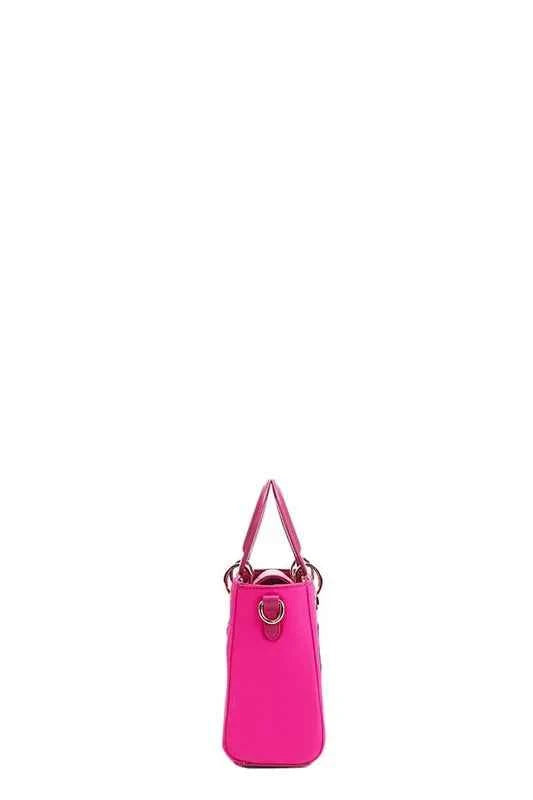 Nicole Lee USA Color Patch Handbag with Top Handle
