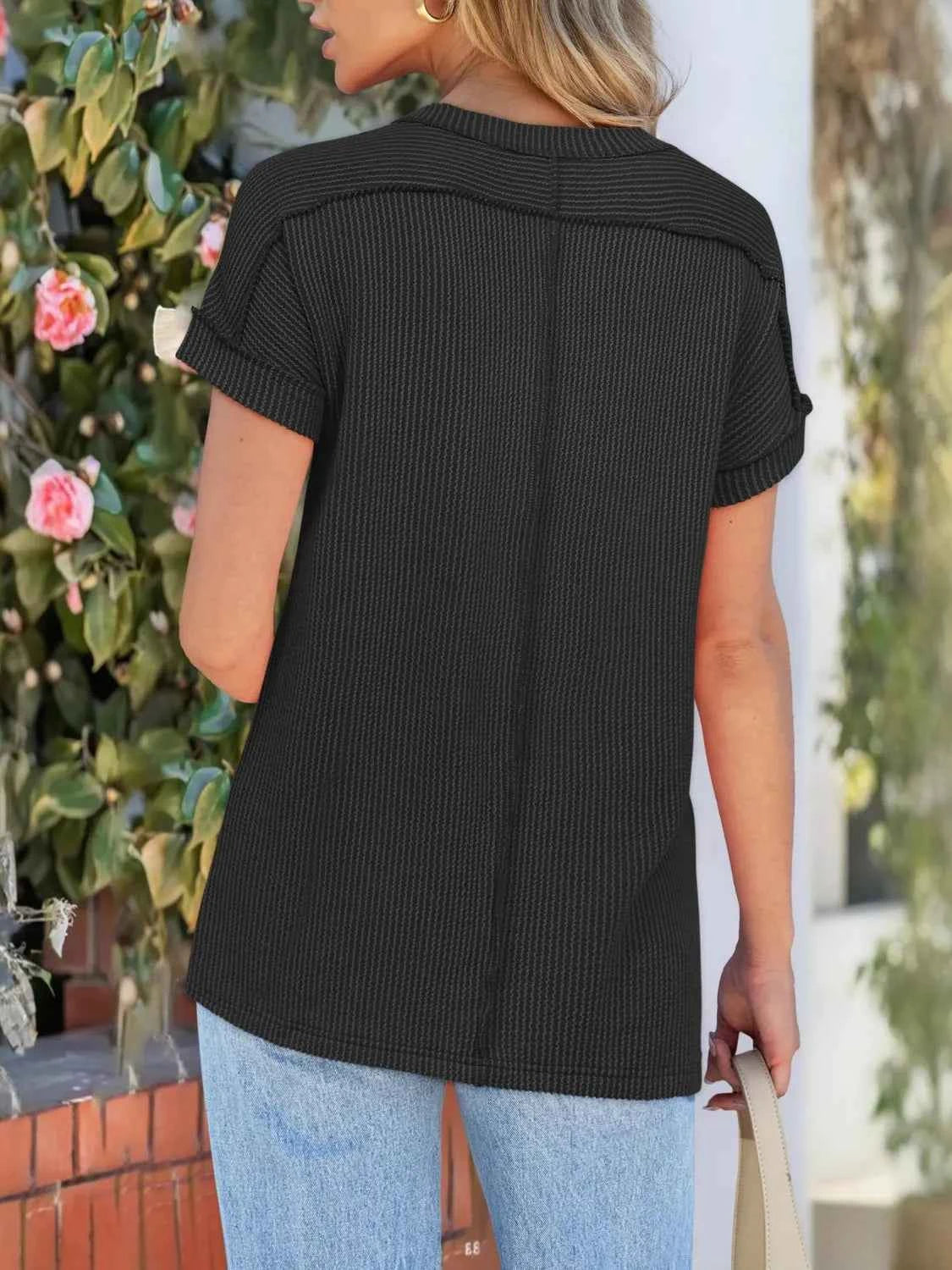 Round Neck Short Sleeve T-Shirt