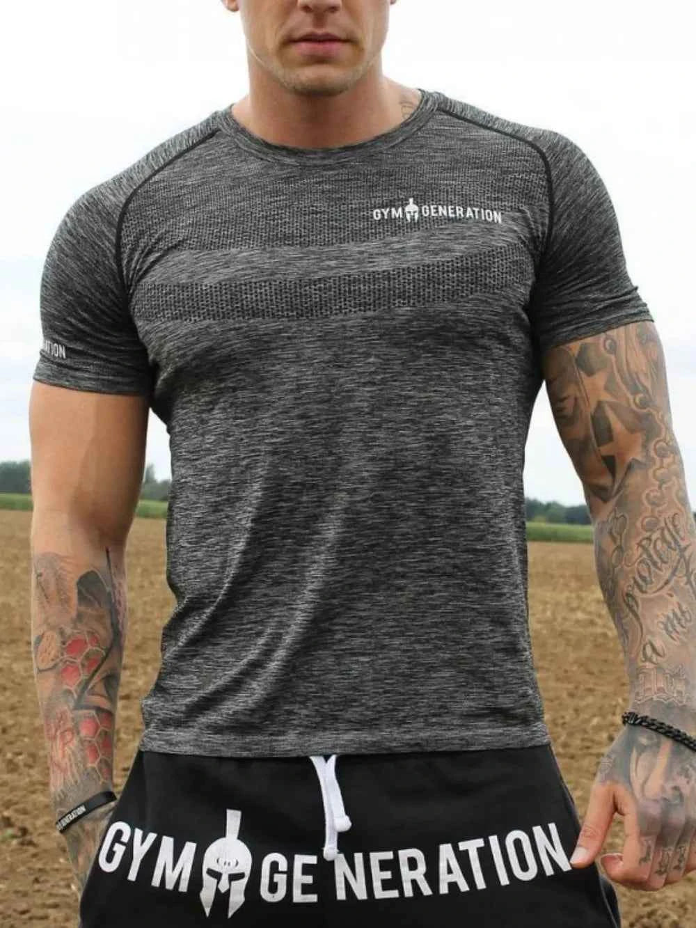Men's Plus Size Round Neck Short Sleeve T-Shirt