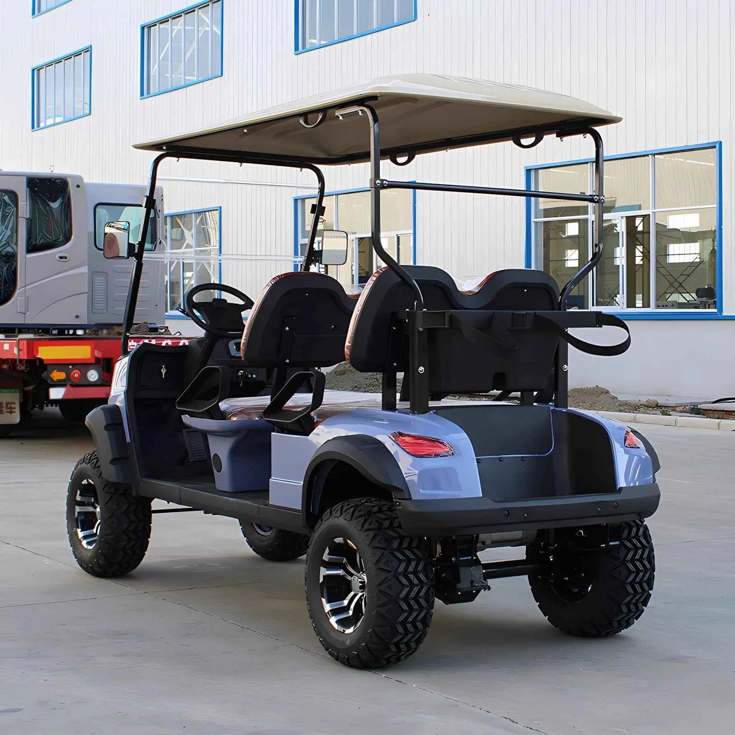 EEC Certified Street-Legal Electric Golf Cart - 72V Lithium Battery with Lifted Design