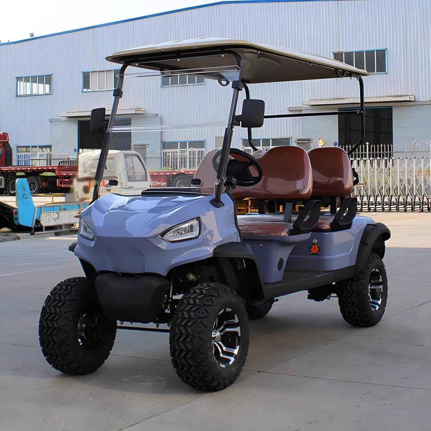 EEC Certified Street-Legal Electric Golf Cart - 72V Lithium Battery with Lifted Design