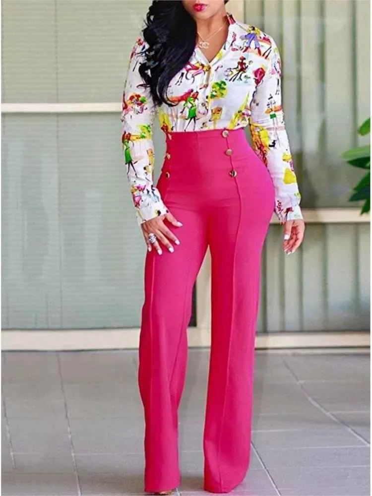 Elegant Essentials High Waist Wide Leg Pants - Top-Rated Office Fashion