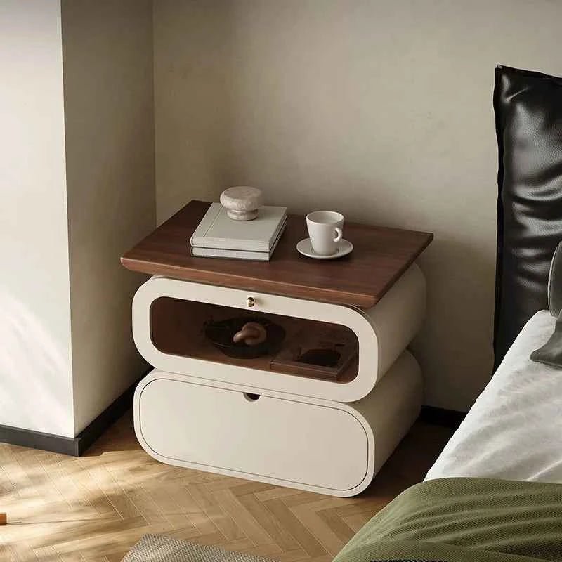 European Modern Bedside Table - Luxury Nightstand with Storage